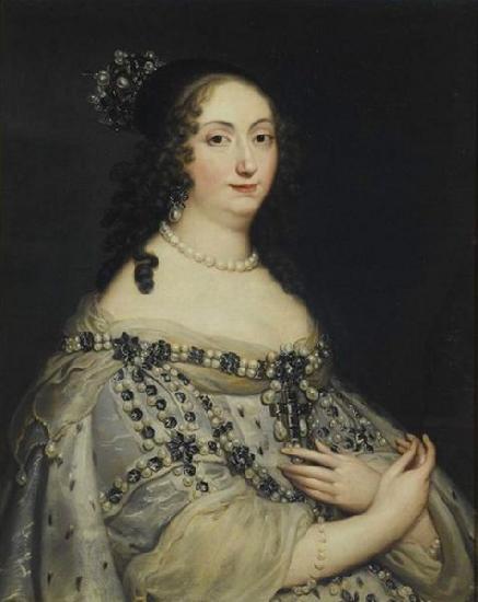 Justus van Egmont Portrait of Louise Marie Gonzaga de Nevers Germany oil painting art
